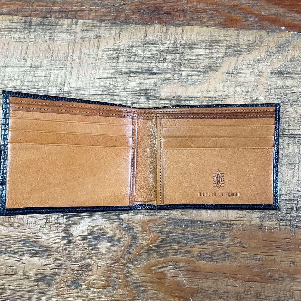 Martin Dingman wallet black leather luxury - Picture 2 of 7